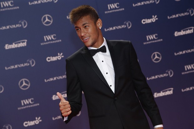 Neymar no Laureus World Sports Awards 2013 (Foto: Felipe Panfili e Roberto Filho / AgNews)