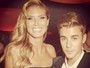 Heidi Klum tieta Justin Bieber em Cannes