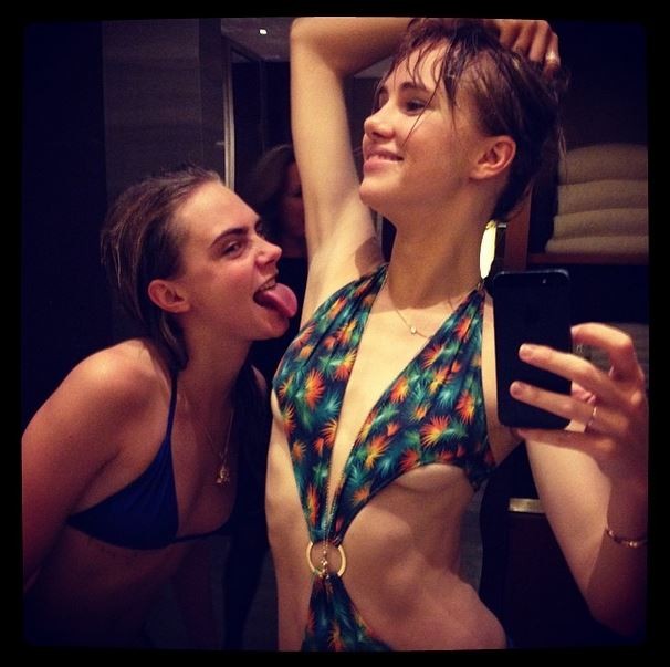 Cara Delevingne e Suki Waterhouse (Foto: Reprodução/ Instagram)