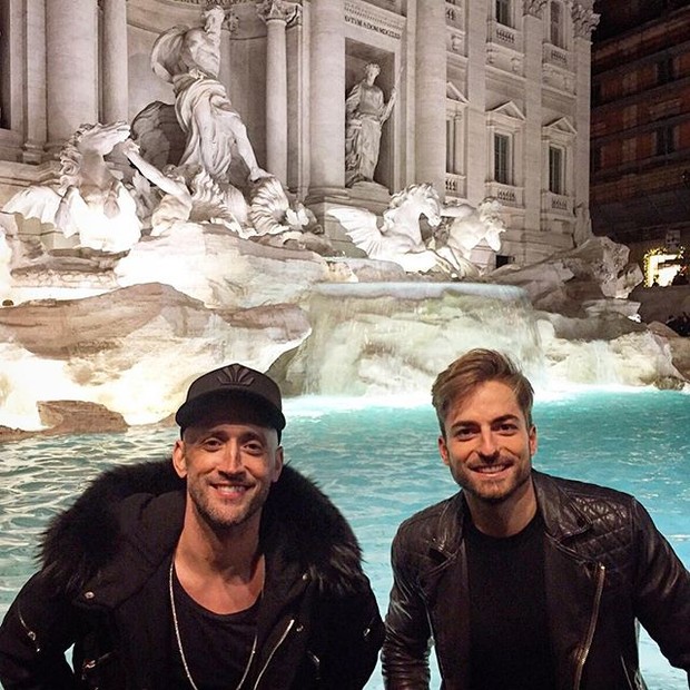 Paulo Gustavo e Thales Bretas em Roma, na Itália (Foto: Reprodução/Instagram)