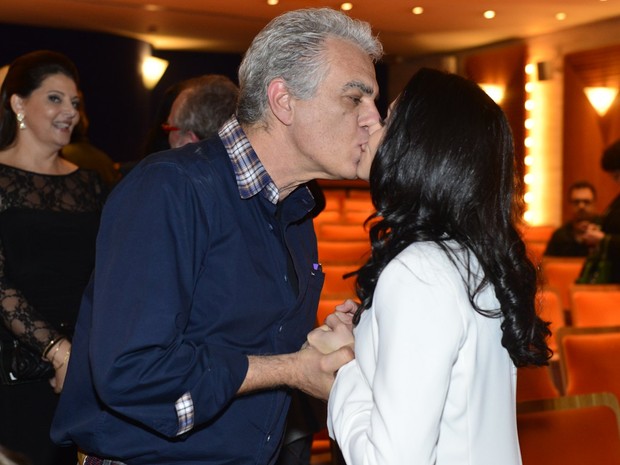 Bianca Rinaldi com o marido, Eduardo Menga (Foto: André Muzell/ Ag. News)