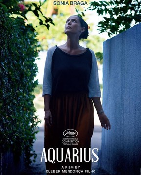 Pôster de divulgação do filme Aquarius (Foto: Reprodução/Instagram)
