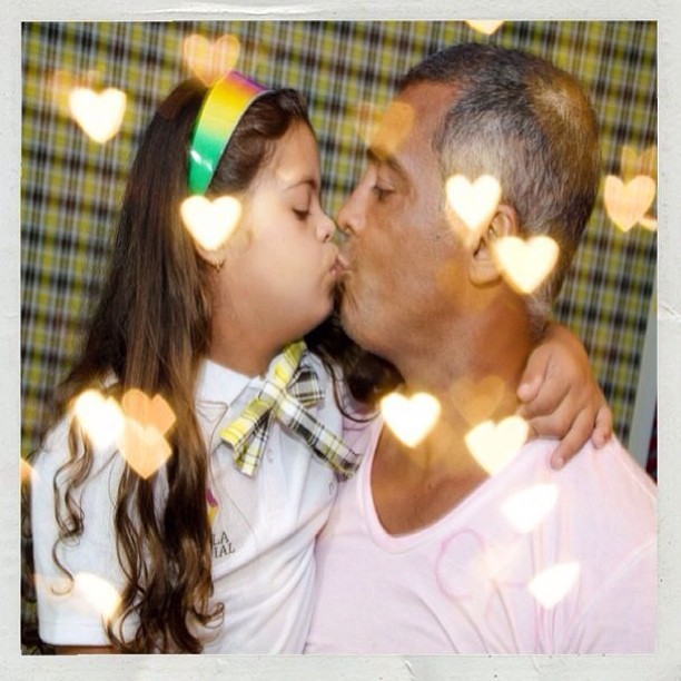 Romário posta foto com a filha (Foto: Instagram / Reprodução)