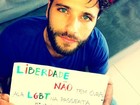 Bruno Gagliasso divulga ala gay e convoca fãs para protestos no Rio