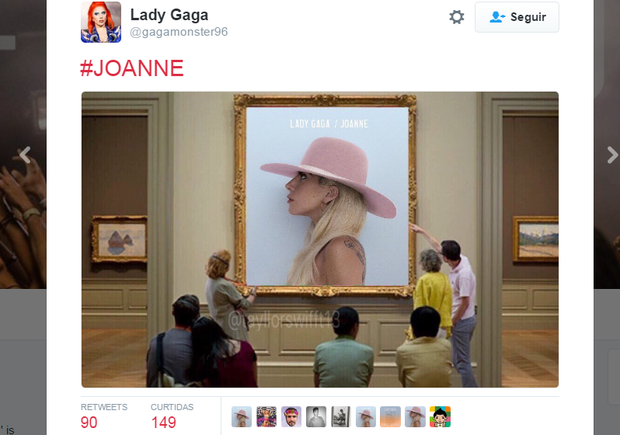 Memes do novo álbum de Lady Gaga  (Foto: Reprodução/Twitter)