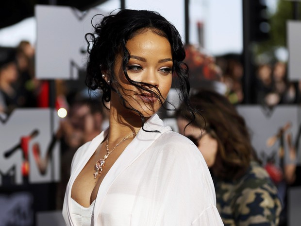 Rihanna no MTV Movie Awards em Los Angeles, nos Estados Unidos (Foto: Danny Moloshok/ Reuters)