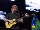 Famosos vão à show de Ed Sheeran em São Paulo