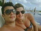 Ceará posta foto ao lado de Mirella Santos em Cancún