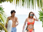 Lindsay Lohan e noivo, Egor Tarabasov, curtem férias juntinhos