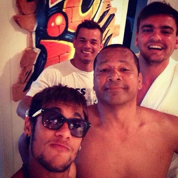 Neymar posta foto com o pai (Foto: Instagram / Reprodução)