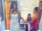 Lá vem a noiva! Ex-BBB Fran posta foto com vestido de casamento