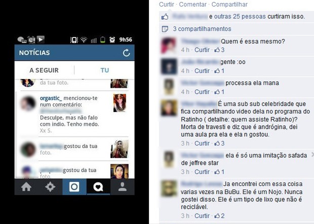 Comentários no post de Serginho, ex-bbb (Foto: Instagram / Reprodução)