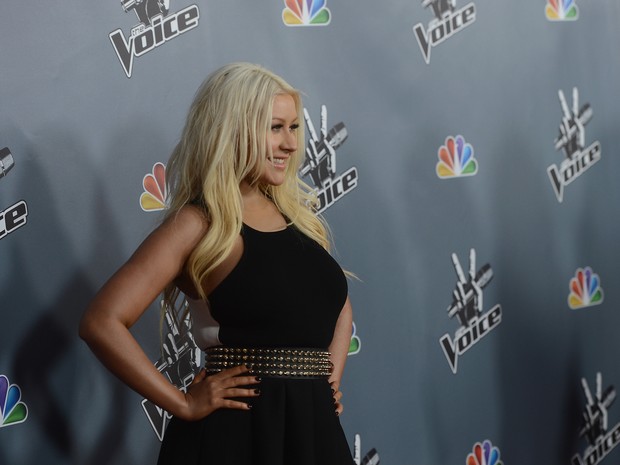 Christina Aguilera no lançamento da quarta temporada do ‘The Voice’ em Los Angeles, nos Estados Unidos (Foto: Kevin Winter/ Getty Images/ AFP)