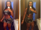 Gracyanne Barbosa faz selfie do corpo musculoso