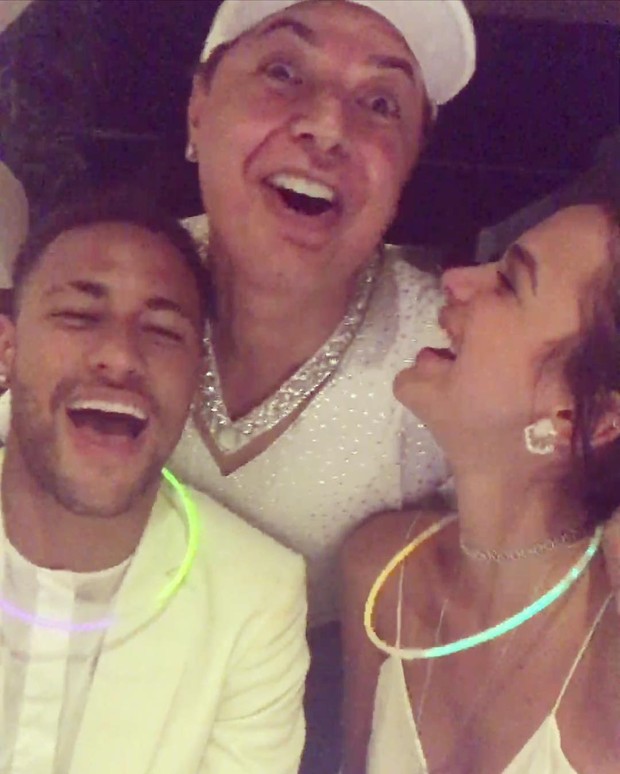 Neymar, David Brazil e Bruna Marquezine (Foto: Reprodução/Instagram)