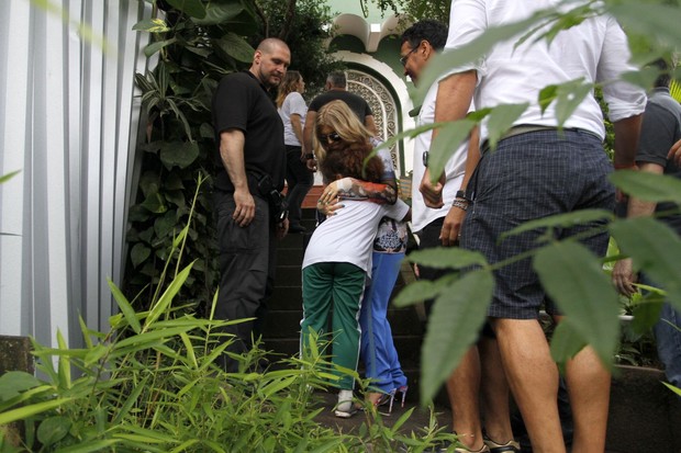 Fergie visita comunidade no Cantagalo, no RJ (Foto: Gil Rodrigues/ FotoRio News)