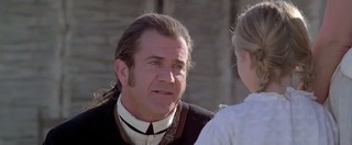 Skye McCole Bartusiak e Mel Gibson no filme O Patriota (Foto: Video/Reprodução)