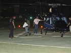 Rihanna chega de helicóptero e com esquema especial ao Rock in Rio 
