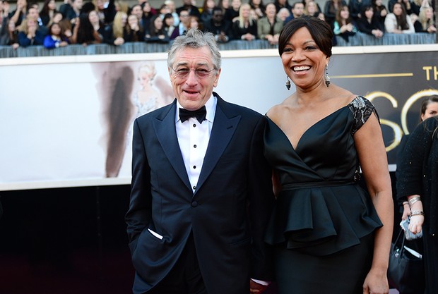 Robert De Niro e a mulher Grace Hightower no Oscar (Foto: AFP / Agência)