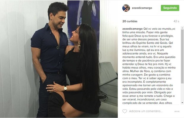 Zezé di Camargo e Graciele (Foto: Reprodução / Instagram)