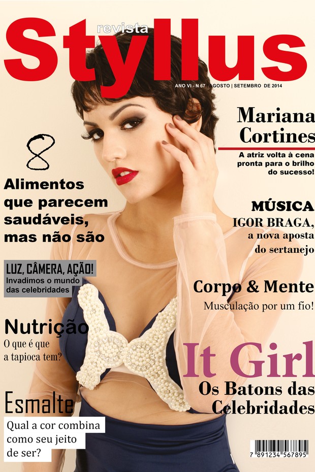 Mariana Cortines posa para Capa da revista Styllus (Foto: Divulgação / Revista Styllus)