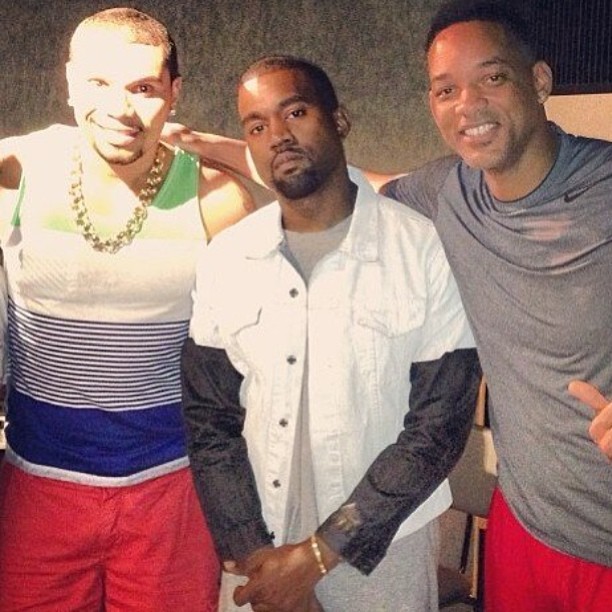 Naldo, Will Smith e Kanye West (Foto: Reprodução/ Instagram)