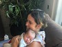 Débora Duarte compartilha momento da filha Paloma com o neto, Antônio