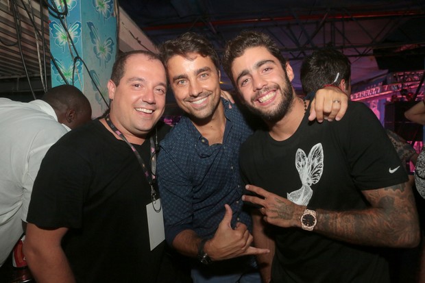 Michel Diamant, Ricardo Pereira e Pedro Scooby (Foto: Reginaldo Teixeira/Divulgação)