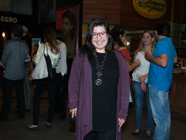Mariana Xavier em teatro na Zona Sul do Rio (Foto: Marcello Sá Barretto/ Ag. News)