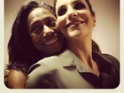 Ivete Sangalo posta foto abraçada a Glória Maria: 'Linda'