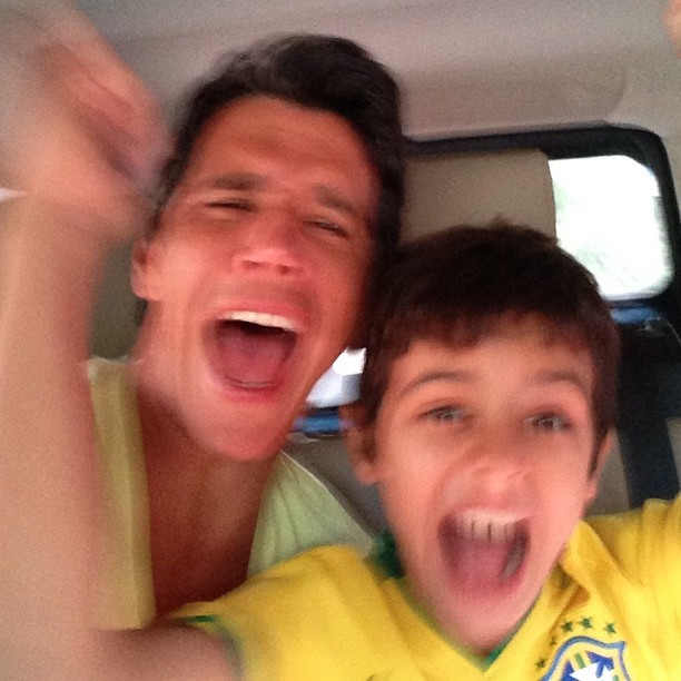 Marcio Garcia e filho (Foto: Instagram / Reprodução)
