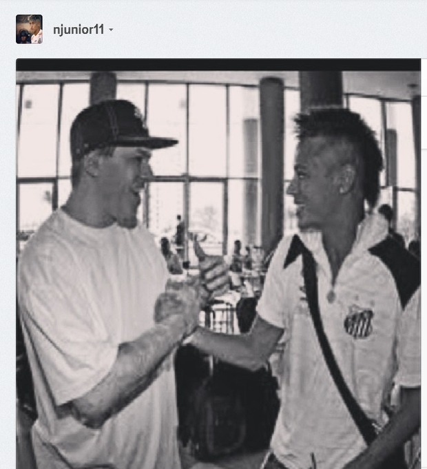 Neymar e Chorão (Foto: Instagram/Reprodução)