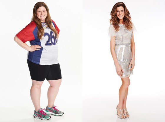 Antes e depois de Rachel Frederickson (Foto: NBC/Divulgação)