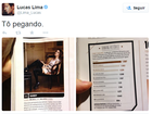 Lucas Lima brinca com eleição de Sandy como mais sexy: 'Tô pegando'