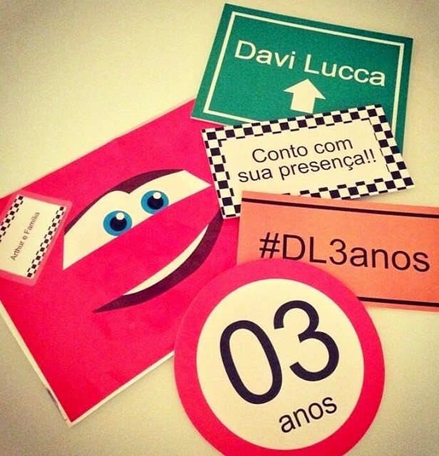 Convite de aniversário de Davi Lucca (Foto: Divulgação)