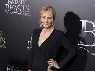 J.K. Rowling em première de filme em Nova York, nos Estados Unidos (Foto: Angela Weiss/ AFP)