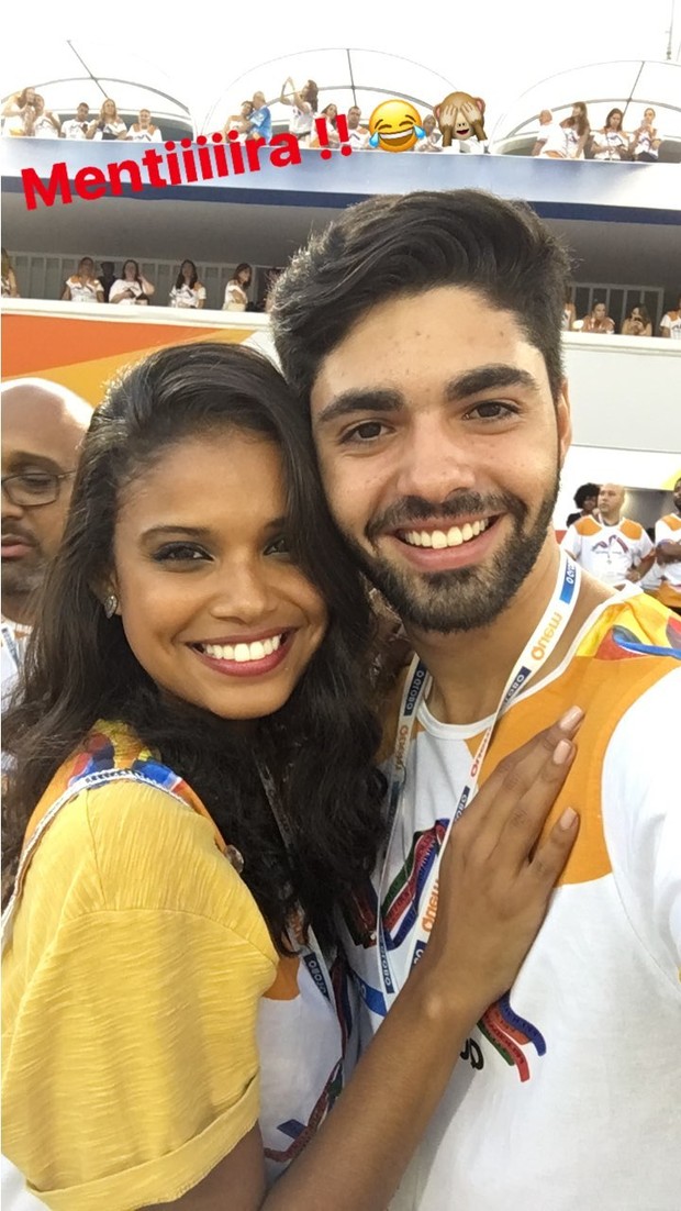 Aline Dias e o namorado Rafael Cupello (Foto: Reprodução / Instagram)