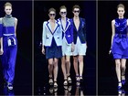 Emporio Armani apresenta coleção toda em tons de azul na semana de moda de Milão