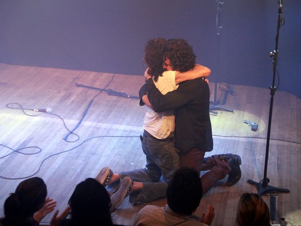 Serguei e Eriberto Leão em peça no Rio (Foto: Thyago Andrade/ Foto Rio News)