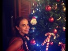 Ivete Sangalo mostra a árvore de Natal da família