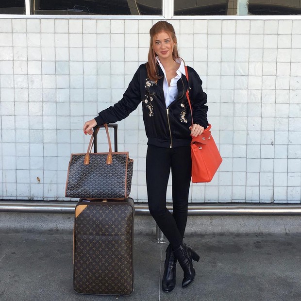 Marina Ruy Barbosa viaja com bolsas grifadas para semana de moda de Paris  (Foto: Reprodução do Instagram)