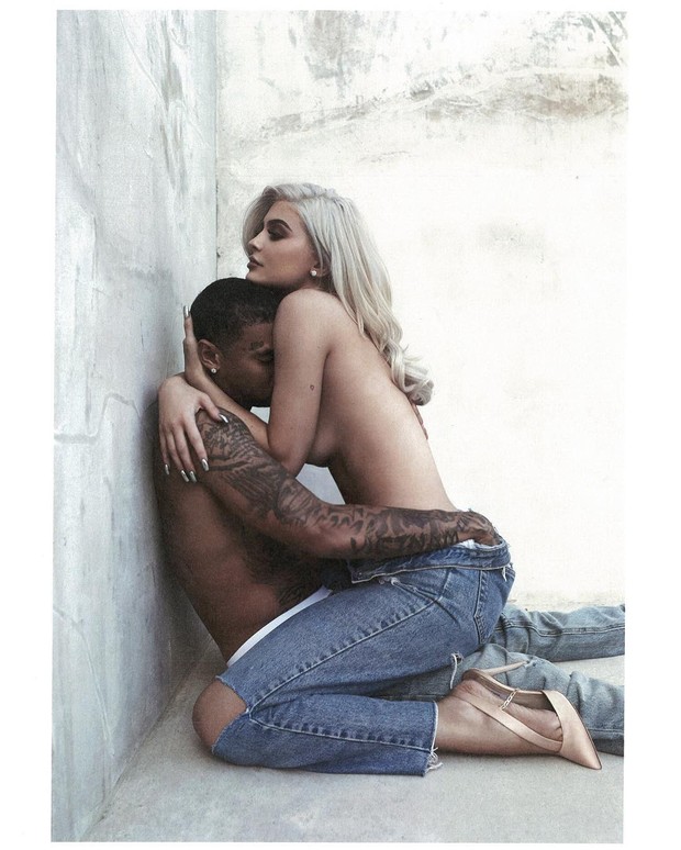 Kylie Jenner e o namorado, Tyga (Foto: Reprodução/Instagram)