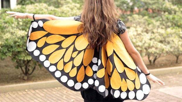 Como Fazer - Asas de borboleta para o carnaval (Foto: Juliana Pinna / EGO)