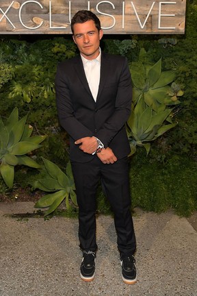 Orlando Bloom em evento de moda em Los Angeles, nos Estados Unidos (Foto: Charley Gallay/ Getty Images/ AFP)
