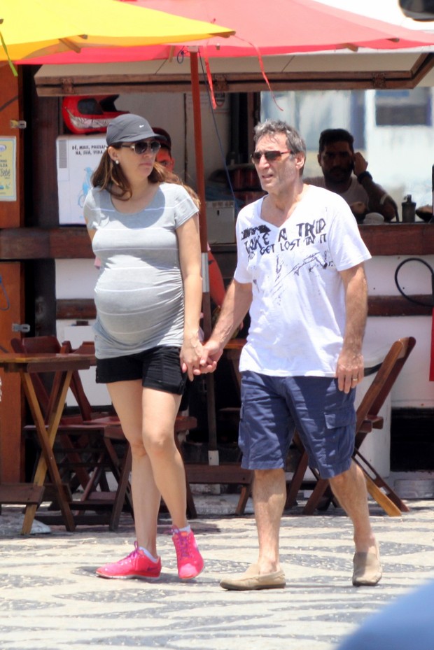 Herson Capri e sua esposa gravida (Foto: J.Humberto/AgNews)