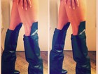 Sabrina Sato posta foto das suas coxas saradas com bota de grife