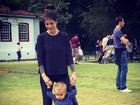 Mariana Gross posa com o filho Antônio: 'Meu lourinho'