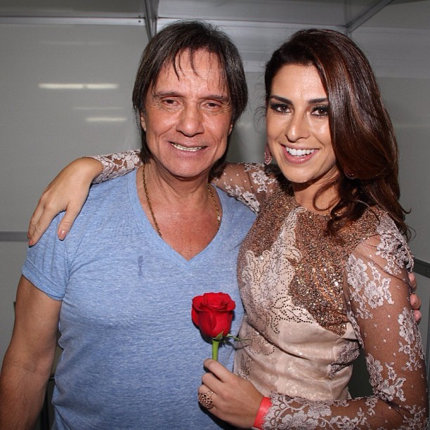 Roberto Carlos e Fernanda Paes Leme (Foto: Instagram/Reprodução)