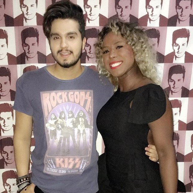 Luan Santana e ex-BBB Adélia em show na Zona Oeste do Rio (Foto: Instagram/ Reprodução)