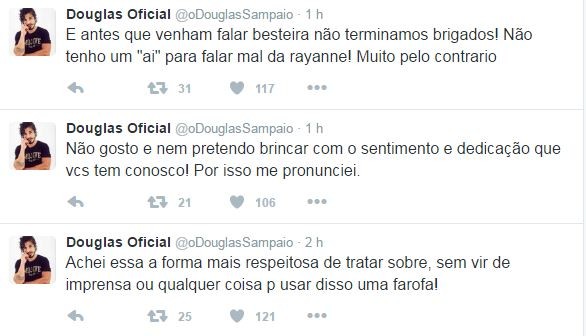 Douglas Sampaio (Foto: Twitter / Reprodução)